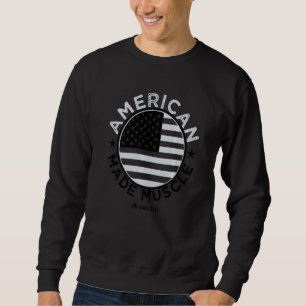 Moletom Feito Americano Músculo Bandeira Dos EUA Patriótic