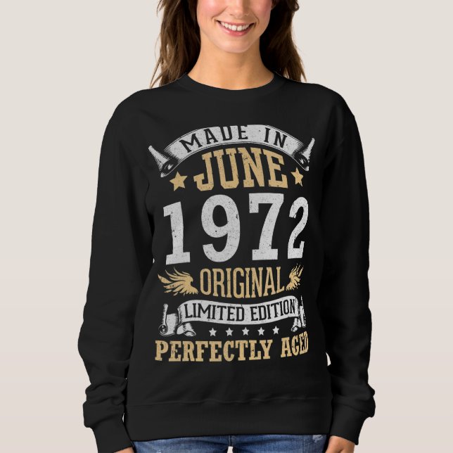 Moletom Feito Em Junho De 1972, Original Com 50 Anos (Frente)