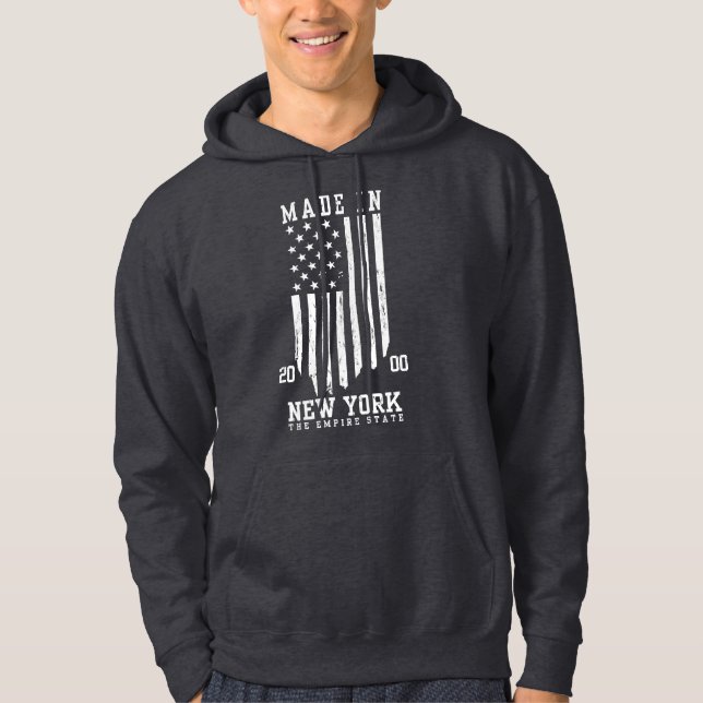 Moletom Feito em Nova York o Ano de Nascimento Empire Stat (Frente)