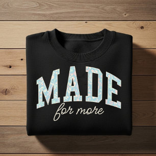 Moletom Feito para mais. Afirmação de fé cristã design