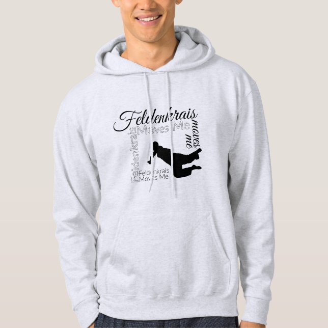 Moletom Feldenkrais move-me o Hoodie | preto & o branco (Frente)