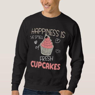 Moletom Felicidade Bonita É O Cheiro De Novos Cupcakes Bak