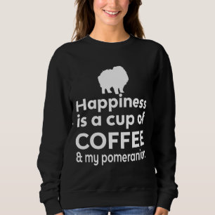 Moletom Felicidade É Café No Meu Pomeraniano