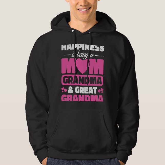 Moletom Felicidade É Ser Uma Mãe Excelente Avó Mãe Mãe Da (Frente)