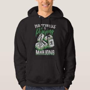 Moletom Felicidade Engraçada Está Jogando Mahjong Com As G