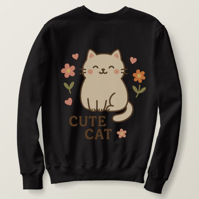 Moletom Felino em Bloom (Verso do Design)