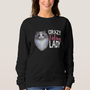 Moletom Felinos Loucos Lady Cat Kitten Adorável Novidade