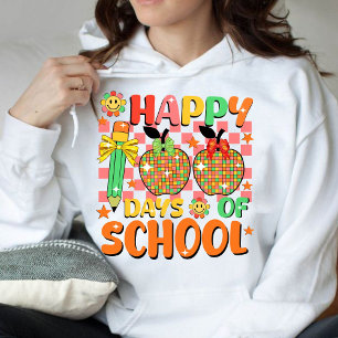 Moletom feliz 100 dias de escola. apreciação dos professor