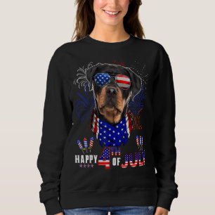 Moletom Feliz 4 De Julho, Bandeira Americana Rottweiler Su