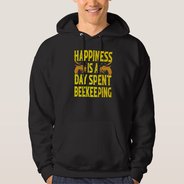 Moletom Feliz Abelha Que Mantém A Vida Extraindo Mel (Frente)