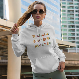 Moletom Feliz Abençoado - Hoodie D feminina