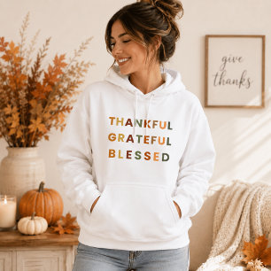 Moletom Feliz Abençoado - Hoodie D feminina