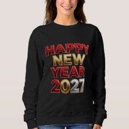 Moletom Feliz Ano Novo 2027 Família Combinando