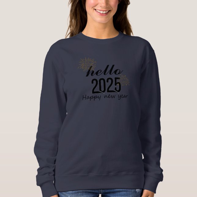 Moletom Feliz ano novo Hello 2025 (Frente)