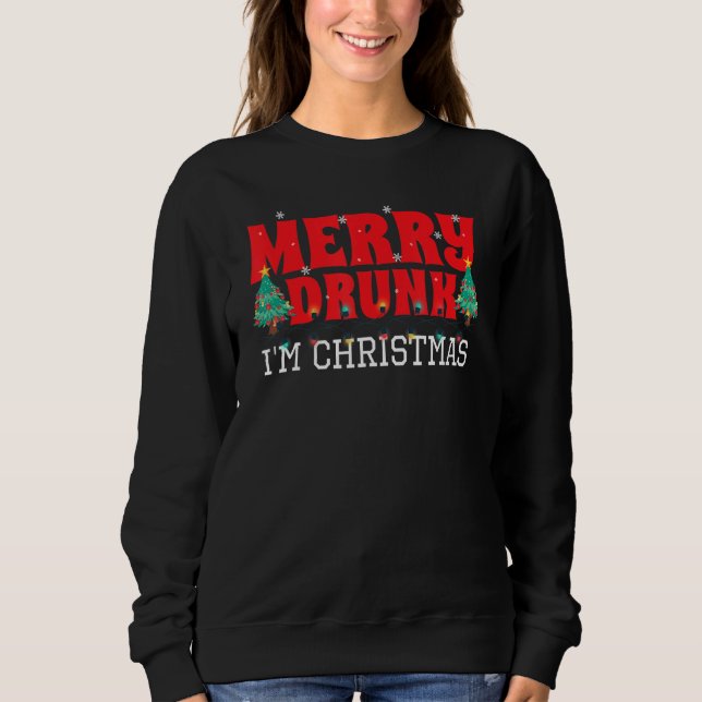 Moletom Feliz Bebado de Natal (Frente)