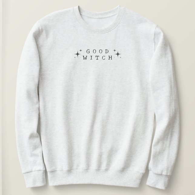 Moletom Feliz Bruxa Moderna do Halloween (Frente do Design)