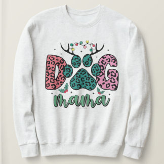 Moletom Feliz Cachorro de Natal Mama Sweatshirt
