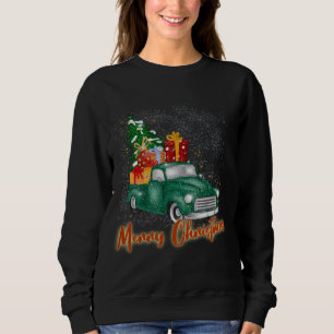 Moletom Feliz Caminhão Vermelho de Natal com Presentes de 