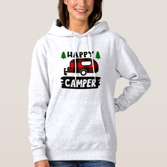 Moletom Feliz Camper Buffalo Xadrez Hoodie (Frente)