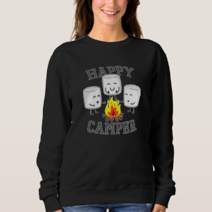 Moletom Feliz Camper Camper Marshmallow Roasting Smores