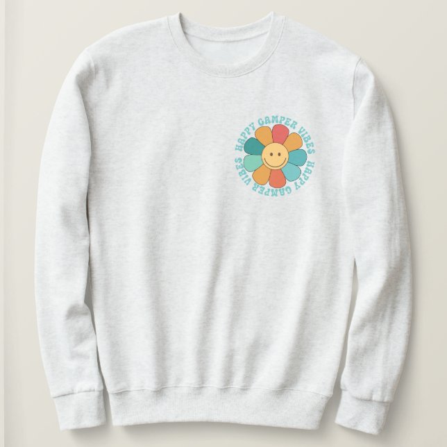 Moletom Feliz Camper Vibes Sweatshirt (Frente do Design)