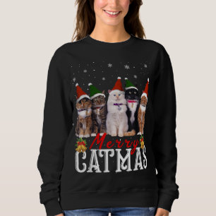 Moletom Feliz Catmas de Gato de Gato de Gato de Gato