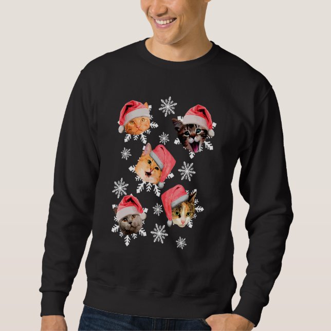 Moletom Feliz Catmas Luzes de Natal (Frente)