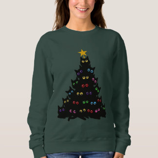 Moletom Feliz Catmas Presente de Natal Meowy Catmas Gato D