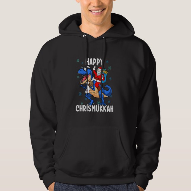 Moletom Feliz Chrismukkah Engraçado Hanukkah Natal Judeu (Frente)