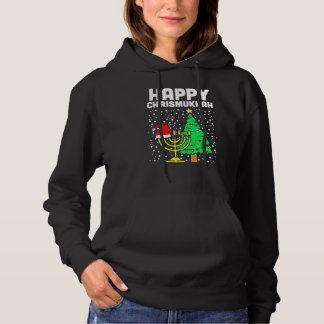 Moletom Feliz Chrismukkah Feliz Hanukkah Árvore de Natal S