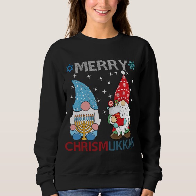 Moletom Feliz Chrismukkah Funny Gnomos (Frente)