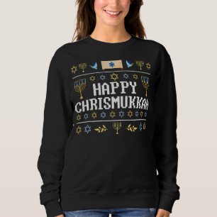 Moletom Feliz Chrismukkah Natal Judeu Hanukkah Chanuk