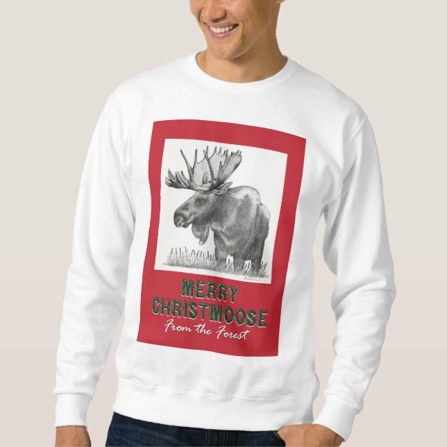 Moletom Feliz Christmoose (Frente)