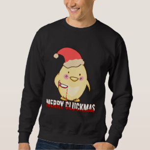 Moletom Feliz Cluckmas, Galinha de Natal Engraçada