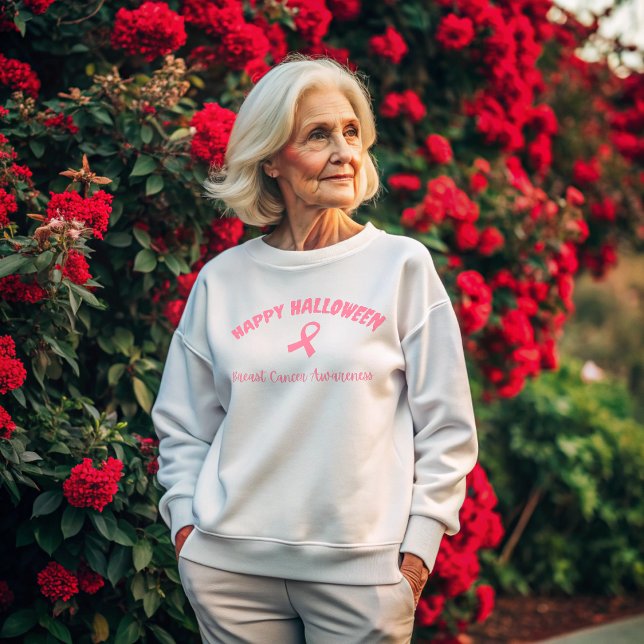 Moletom Feliz conhecimento do Cancer de Halloween (Criador carregado)