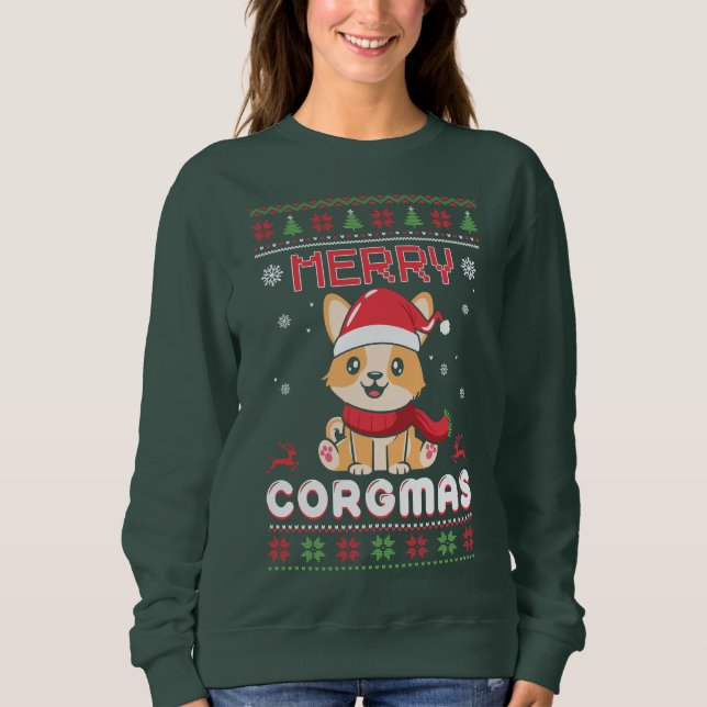 Moletom Feliz Corgmas (Frente)