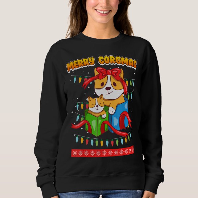 Moletom Feliz Corgmas Corgi (Frente)