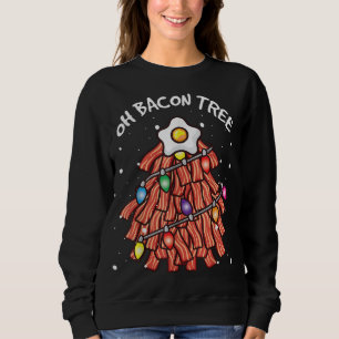 Moletom Feliz Crise Oh CHURRASCO de Árvore Bacon Ugly Chri