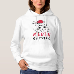 Moletom Feliz de Gatos para Natal, Natal, Gatos e Gatos