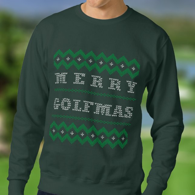 Moletom Feliz de Golfe Engraçado Docinho de Golfe (Merry Golfmas! Perfect sweatshirt to wear at your annual golf club's holiday party)