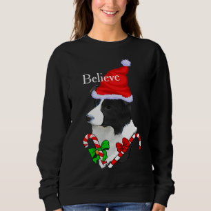 Moletom Feliz de Natal da Border Collie