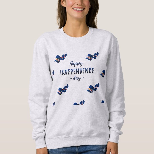 Moletom Feliz Dia da Independência Cabo Verde (Frente)