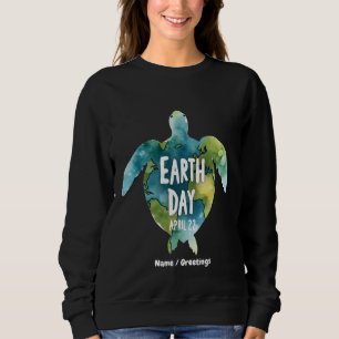 Moletom Feliz Dia da Terra Salvar a Terra e Salvar a Tarta