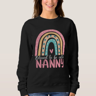 Moletom Feliz Dia das Mães Abençoado Por Ser Chamado Nanny