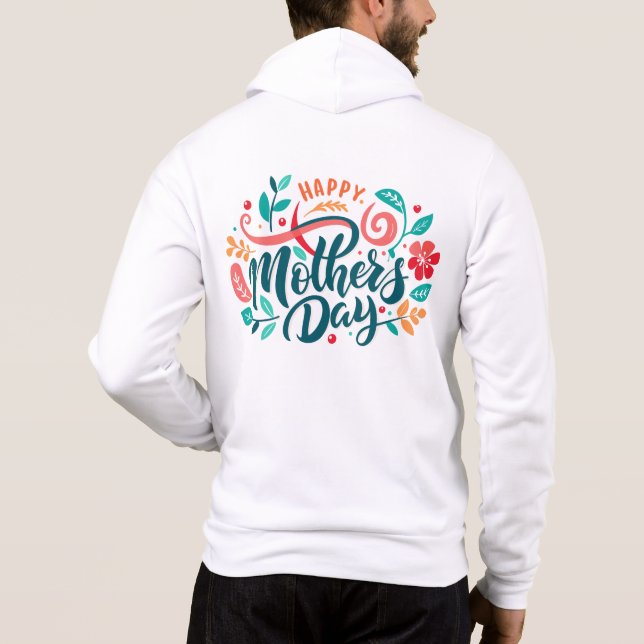 Moletom Feliz Dia das Mães Floral Design-63754 (Verso)