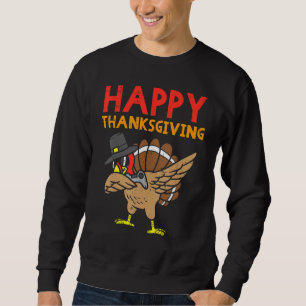 Moletom Feliz Dia de Ação de Graças Dabbing Peru Gamer Jog