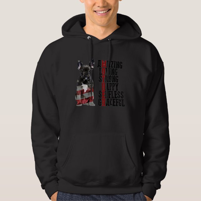 Moletom Feliz Dia de as mães Cachorro Francês Mãe Mãe Cach (Frente)