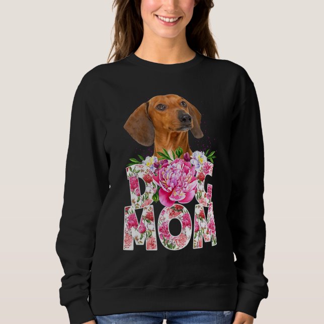 Moletom Feliz Dia de as mães Dachshund Dog Mãe Dachshund M (Frente)