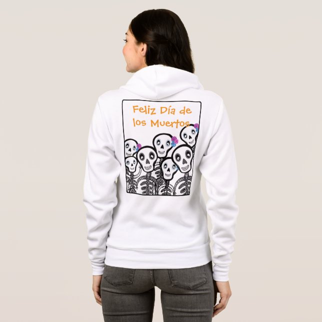 Moletom Feliz Día de los Muertos (Parte Traseira Completa)