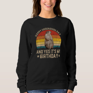 Moletom Feliz Dia de Marmota Amantes Figurinos Meninas Mul